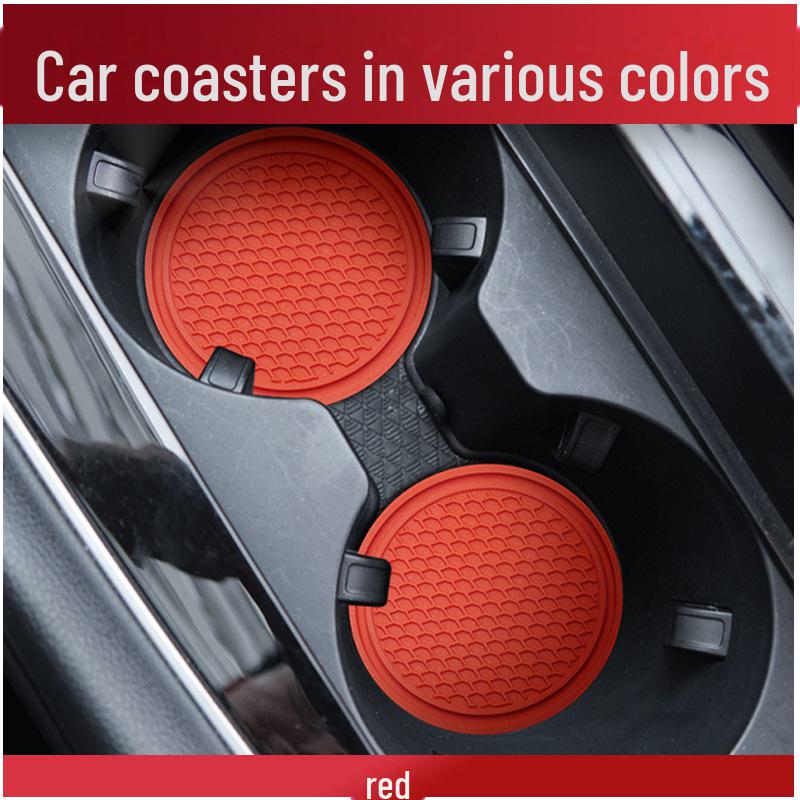 Nuovo transfrontaliero Hot Selling Car Water Coaster: Prodotto interno rotondo in PVC in gomma morbida antiscivolo