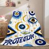 PROTECTION Evil Eye Totem Art Print Flannel Blanket for Adult Quality Soft Warm Universal Blanket for Travel Picnic Home