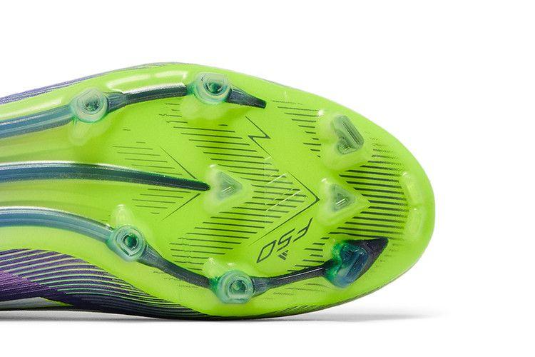 Unisex Sneakers adidas F50 Elite FG Radiant Blaze Pack Purple Rush/Cloud White/Lucid Lemon