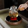 Solid Wood Electric Ceramic Tea Stove – Drum Shape Tea Brewer with Heat Preservation 