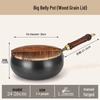 Yoshida Craftsman 26cm Cast Iron Non-stick Wok with Wood Lid
