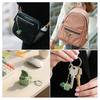 Frog Croaking Fidget Toy with Light & Sound Rechargeable Keyboard Fidget Toy Portable Anxiety Relief Fidget Keychain Sensory Decompression Gadget
