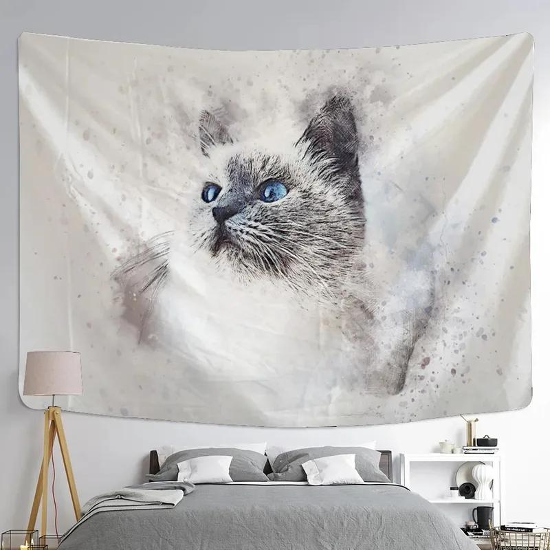 

Животное Акварельная живопись Декоративный гобелен Офис Гостиная Украшение Дома Настенный гобелен 100x75cm