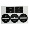 Cars Button Repair Stickers For Mk5 04/05/06/07/08 Center Console AC Climate Control Buttons Worn Repair Kits Decals Stickers