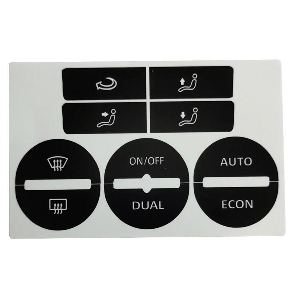Cars Button Repair Stickers For Mk5 04/05/06/07/08 Center Console AC Climate Control Buttons Worn Repair Kits Decals Stickers