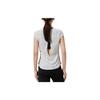 Under Armour Solid Color Breathable Sports Fitness Short Sleeve Raglan T-Shirt Women Tops Gray 1350070-014