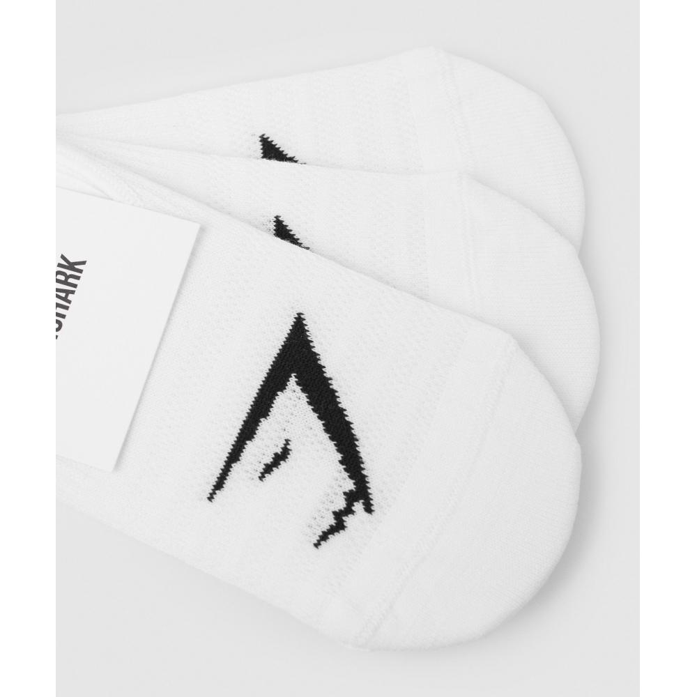 Gymshark No Show Socks 3pk White I2a2y Wbbm