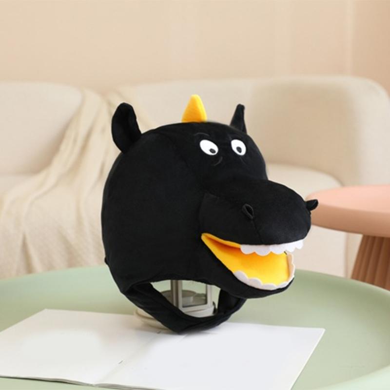 Black Horse Costume Headpiece Adjustable Strap Photography Prop For Children Party Theme Role Play