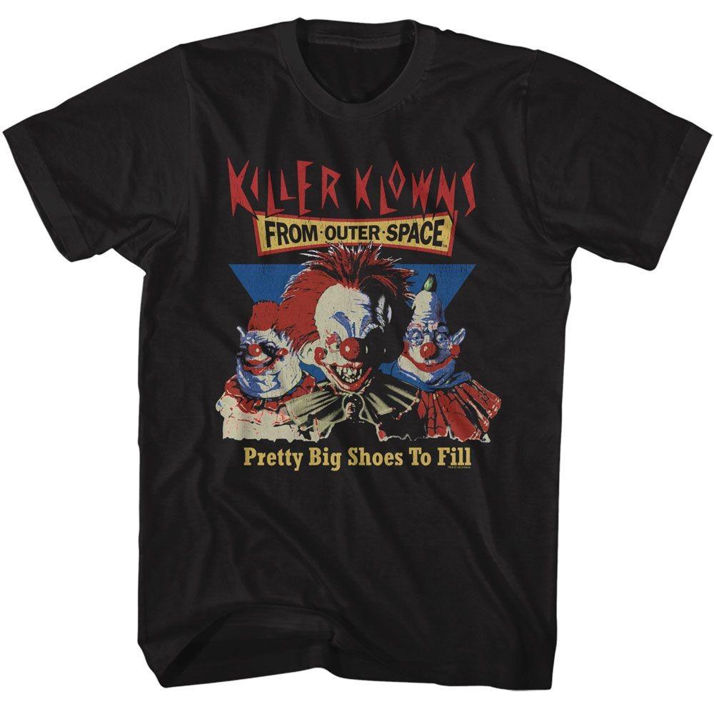 Killer Klowns Pretty Big Shoes To Fill Black Movie Shirt S