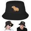 Capybara Fischerhut Panama Bob Hüte Outdoor Hip Hop Wendbar Für Sommer Strand Angeln Unisex FischerUnisex Kappen