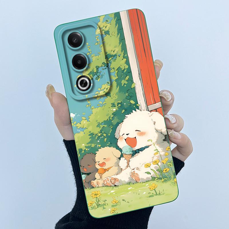 For OPPO A80 5G Case Fashion Simplicity Flower Soft Silicone Back Case For OPPO A80 5G CPH2639 Phone Cover OPPOA80 A 80 Fundas