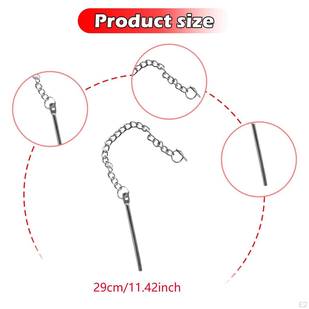 Patio Umbrella Stabilizer Pin with Chain Strap Universal Outdoor Replacement for
