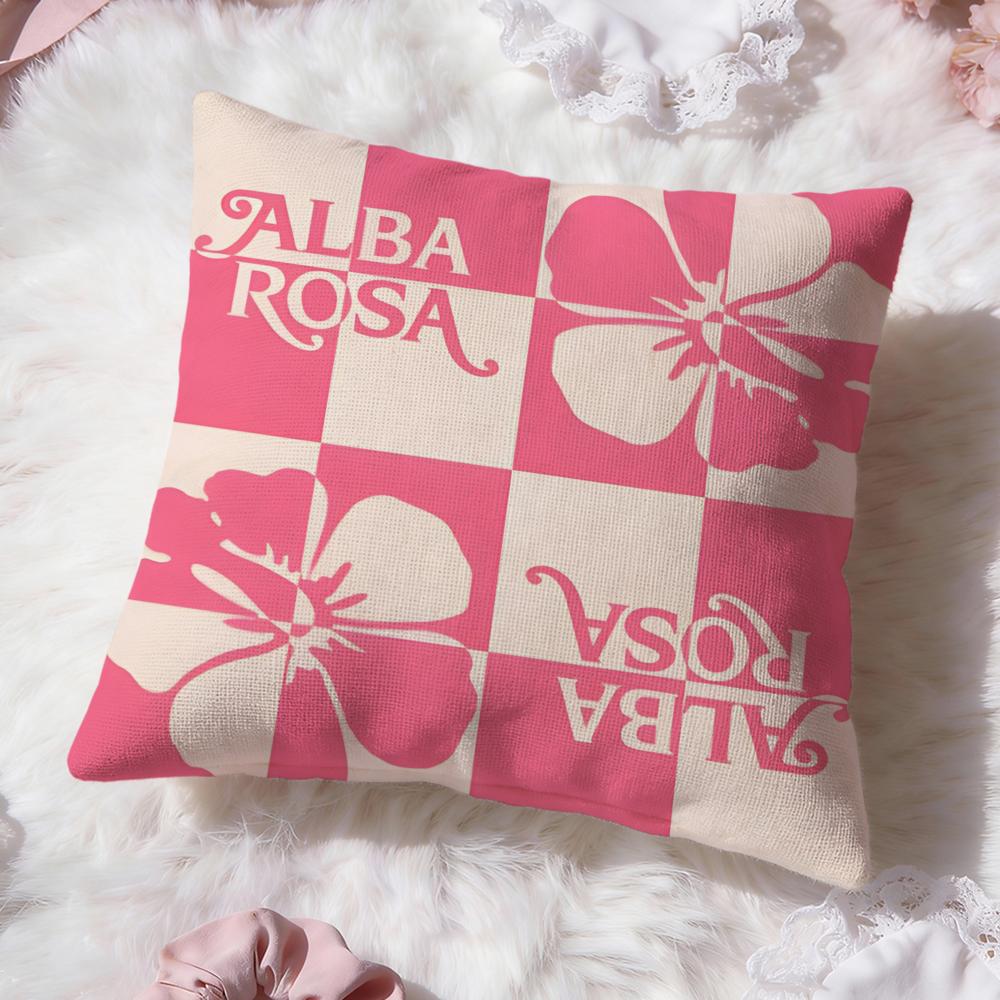 fashion a-Alba Rosa Cushion Cover Premium Comfort Reversible Pillow Cove -Two in One Design for Any Room & Car Interior
