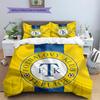 Teplice team logo Pattern Bedding Home Decoration Birthday Gift (1 * duvet cover + 2 * pillowcase, without core)
