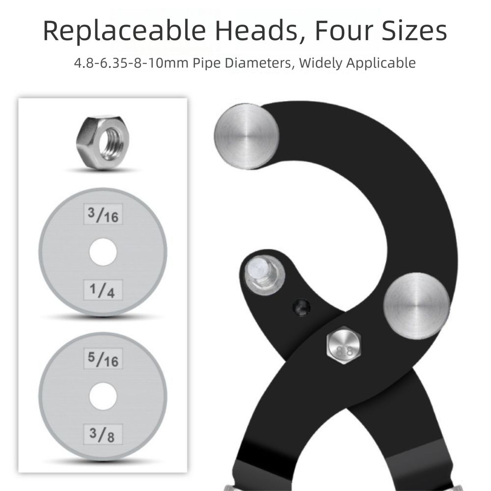 Multifunctional 4 In 1 Pipe Tool Adjustable Tube Bending Pliers  Manual Brake Lines Bender
