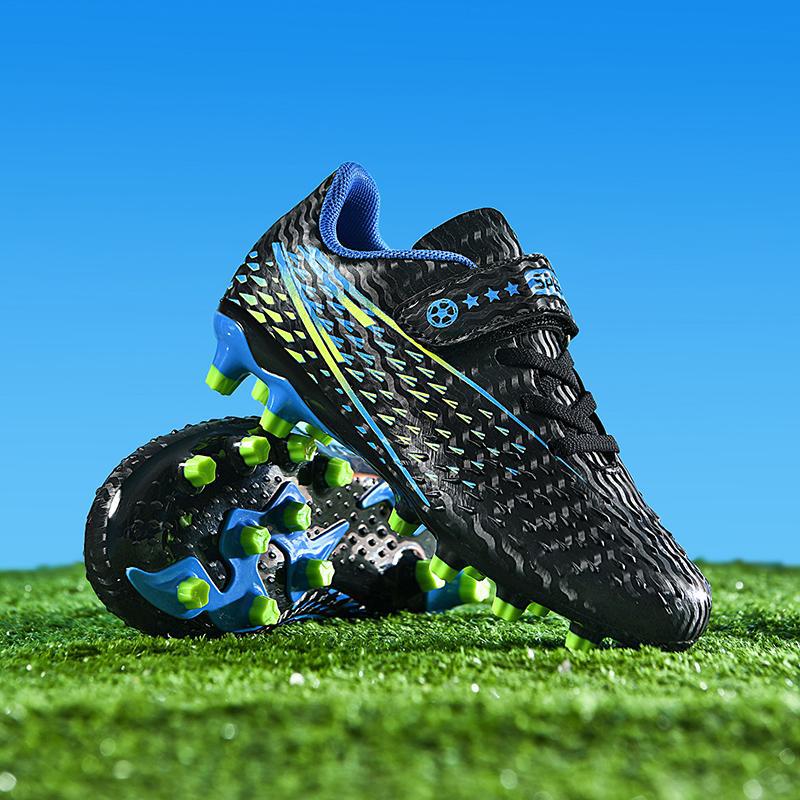 

Застежка-липучка tf сломанный ноготь искусственный плоский мальчики и девочки студенты футбольные тренировочные туфли детские футбольные туфли 38 чёрный