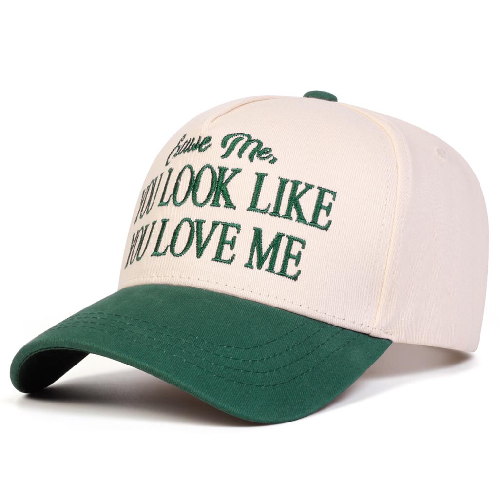 Men Letter Embroidered Patchwork Baseball Cap Outdoor Adjustable Sunscreen Leisure Hat Spring Autumn Travel Tourism Beach Vacation