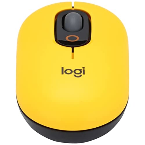Logitech POP MOUSE M370YL Quiet Wireless Mouse Wireless Bluetooth Logi Bolt Non-Unifying Compatible Symmetrical Windows Mac iPad Chrome OS Surface Scr