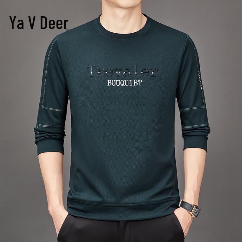 Yalu Men s Casual Round Neck Pullover Sweatshirt 185/3XL