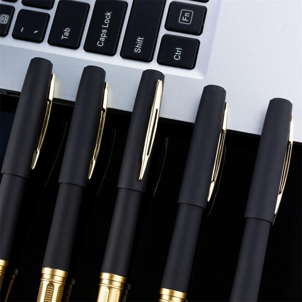 Signature Pen Rolling Ball Pen Quick-Drying Liquid Ink Pen 1mm Point Rollerball Pen Straight Gel Ink Pen for Writing