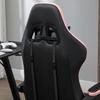 Office Chair, Gaming Chair, 1 Headrest, 1 Lumbar Support, Pink + Black