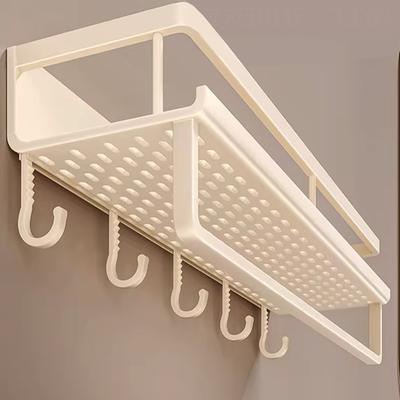 50CM-60CM hliníkové koupelnové police, police na šampon, úložný držák na kuchyňský organizér, nástěnný stojan