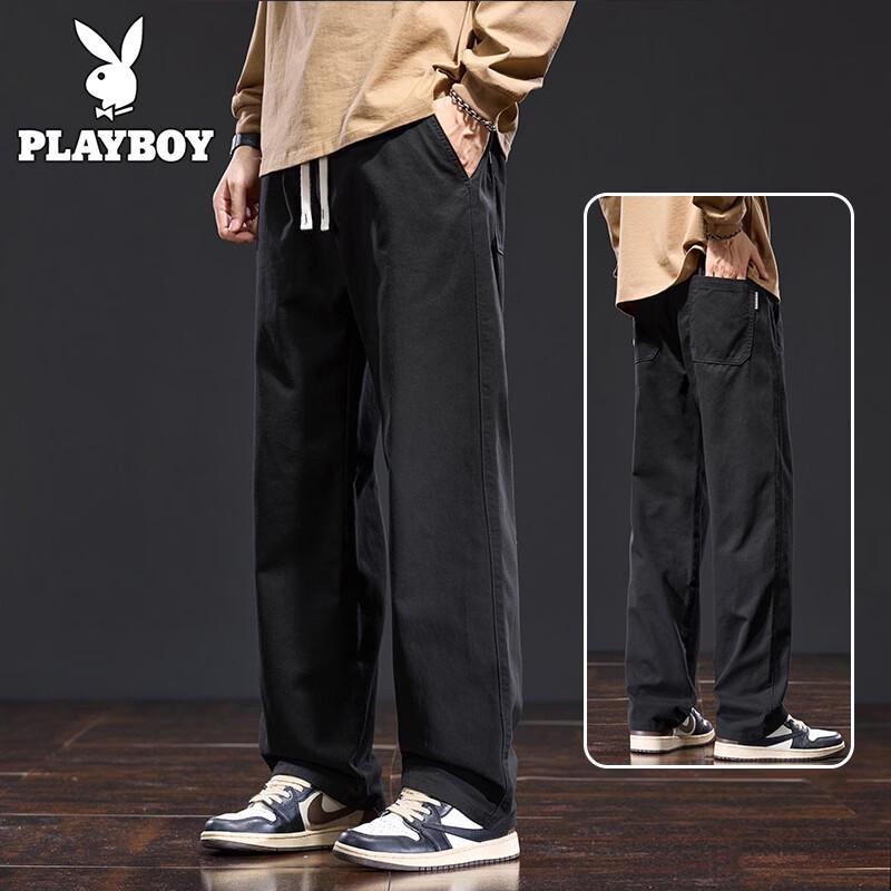 

Playboy Men s Cotton Loose Straight Casual Pants 5XL