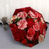 1 Stück Rose, Floralmuster Regenschirm - 8-Speichen Automatisches Öffnen/Schließen, Modischer Kompakter Regenschirm für Outdoor-Abenteuer yy250813127