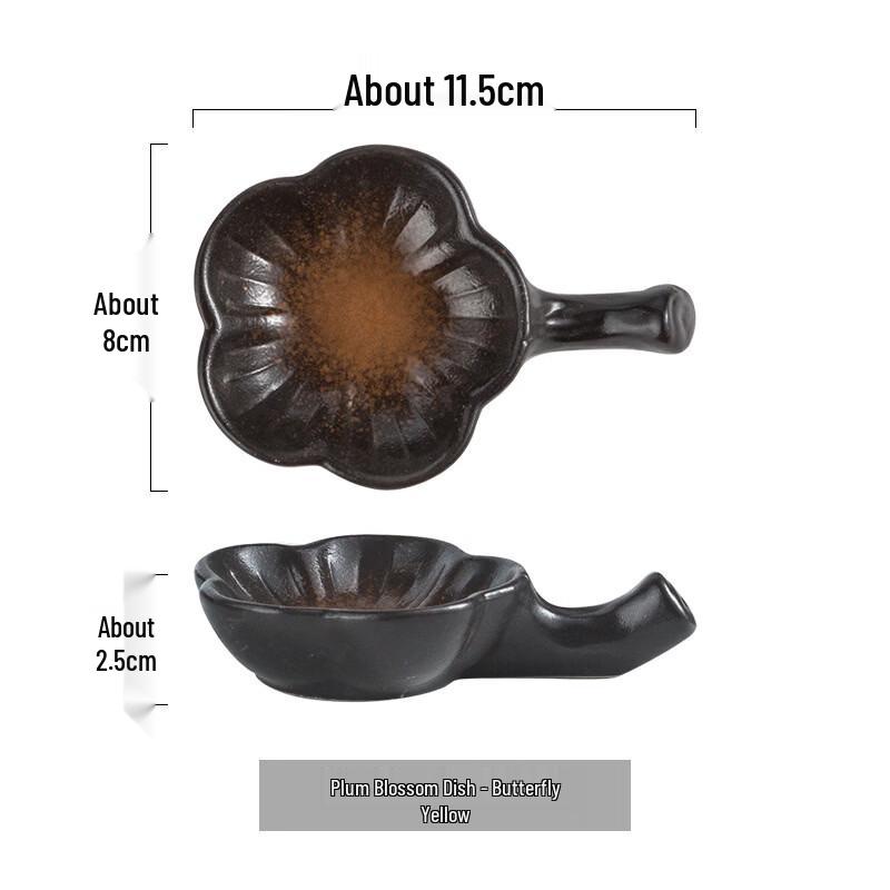 

abay Japanese Ceramic Plum Blossom Sauce Dish