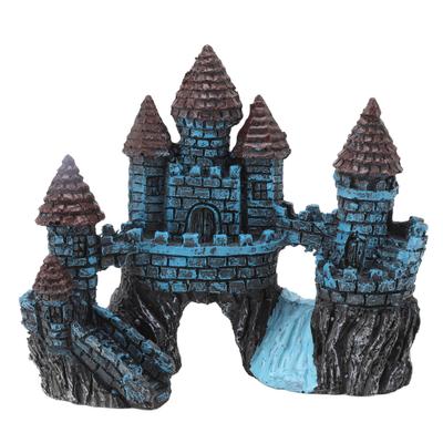Akvárium Hrad Dekorace Simulace Ekologický Úkryt Pryskyřice Akvarijní Domeček Ornament pro