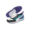 Puma R78 Synthetic Leather Nylon Suede Fabric Low Top Lifestyle Sneakers Unisex Sneakers White Blue Purple 373117-11