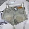 American Retro Hot Girl Slim A-Line Denim Shorts - Summer 2025 Women's Wide Leg Super Shorts