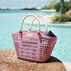 Portable Plastic Storage Basket With Handle Multipurpose Organizer for Bathing Swimming Kitchen Bathroom Home Daily Use