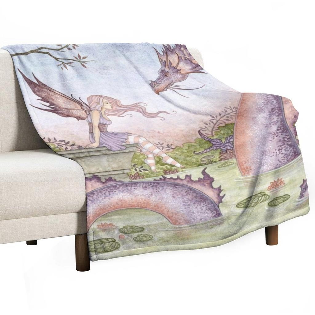The Summer Pond Throw Blanket for Sofa for Winter Christmas Decoration Summer Blankets
