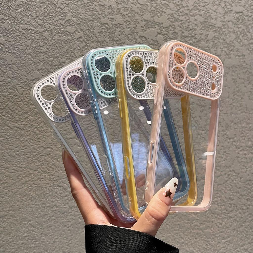 Premium Diamond-encrusted Glitter Case, Suitable for iPhone16Pro Mobile Phone Case, Apple 17Pro Max New 15 High Value.
