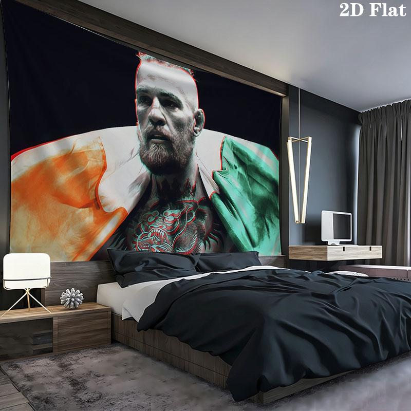 Conor Wall tapestry, aesthetic printed fabric blanket, suitable for bedroom, living room, and home decor.