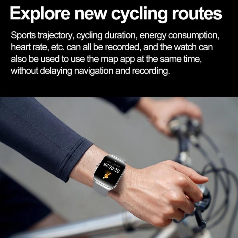 2025 New 1.95 Inch Ultra HD Smart Watch Men GPS Tracking Bluetooth Call NFC Heart Rate Sports Fitness Women Smart Watch for OPPO