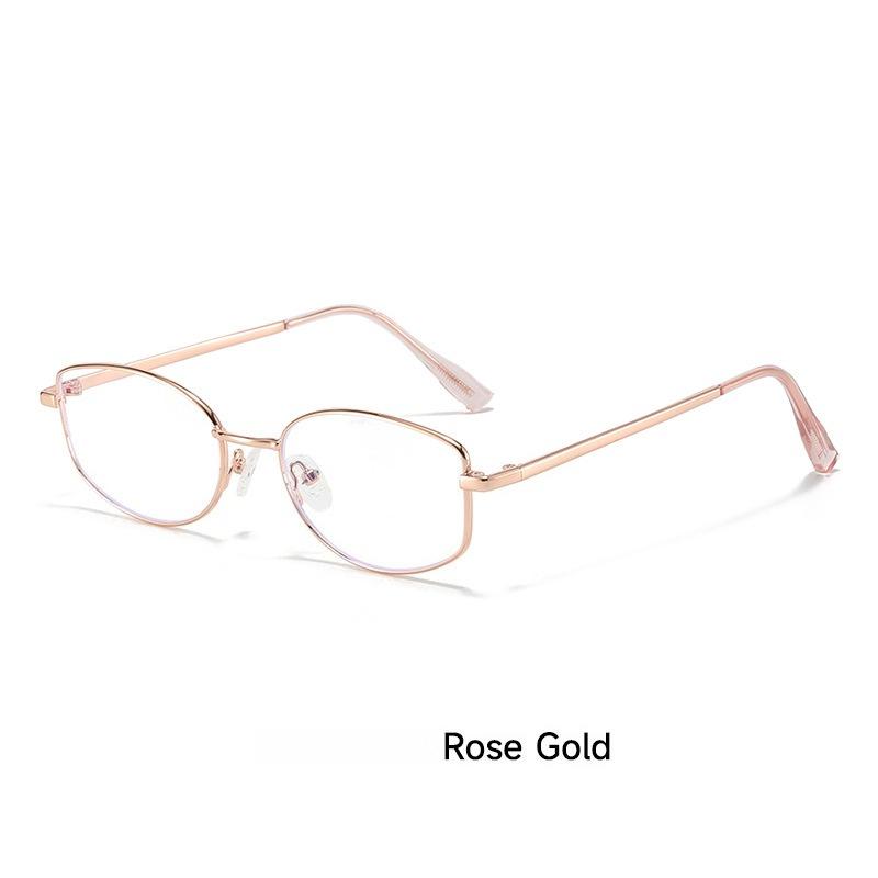 2025 New Retro Metal Anti-Blue Light Glasses Fashionable Literary and High-Tech Street Style Versatile Eyewear Unisex
