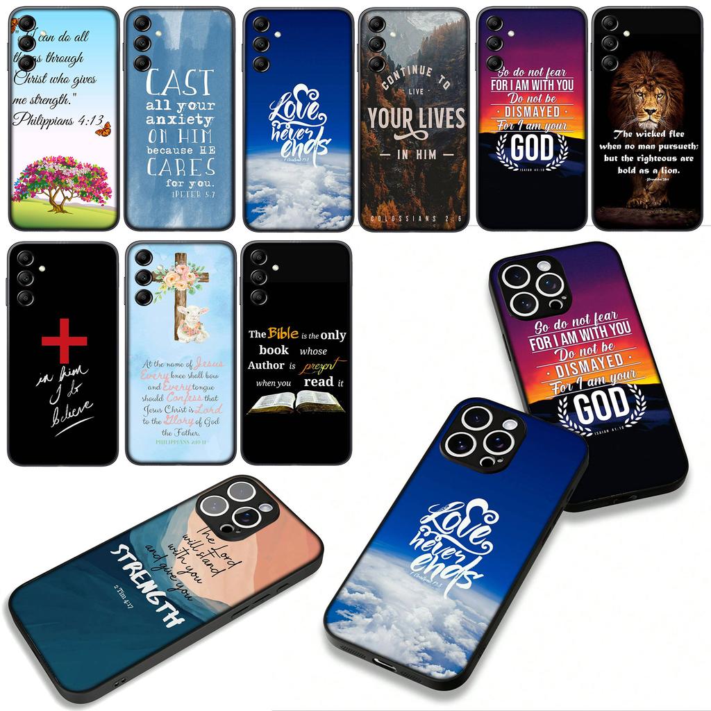 Verset biblic Isus Hristos Carcasă creștină pentru Motorola Moto G04 G13 G14 G22 G23 G20 G32 G34 G35 G64 G82 G84 G53 G60 G72 E14 E15
