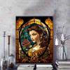 Disney Diamond Painting 5D DIY Belle Stained Glass Illustration Art Mosaic Embroidery Decoration Cross Stitch Gift