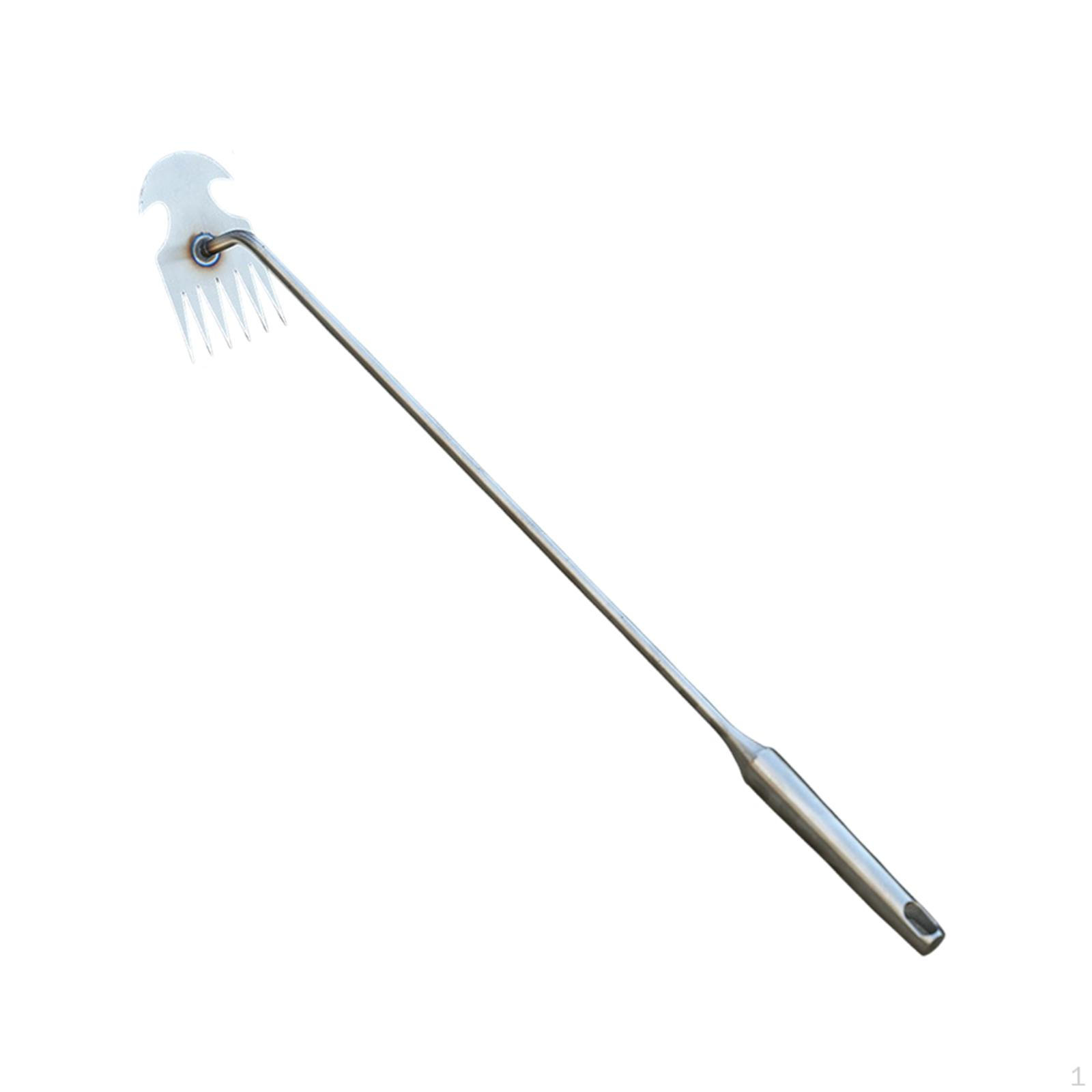 

Инструмент для прополки сада из нержавеющей стали многофункциональный с ручкой корчеватель граблей для удаления сорняков 58.5cmx6.5cmx10.5cm_6 Teeth