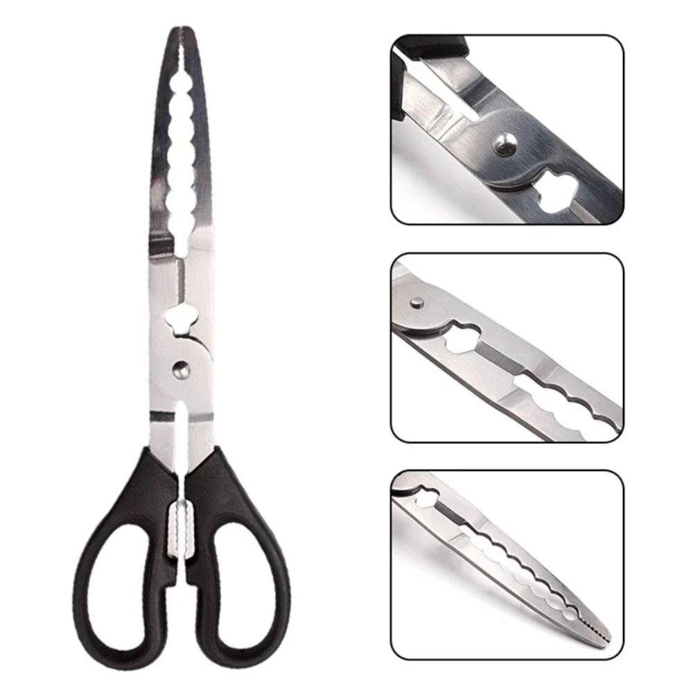Comfortable Grip Stainless Steel Long Fishing Pliers Fishing Tongs Gripper  Fishing Harpoon