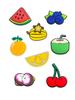 Jibbitz Fruits Джибитсы Фрукты 8 Pcs Accessories Crocs Decoration