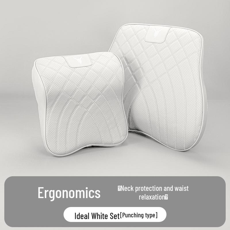 Lantu Car Headrest & Lumbar Support Pillow Set: Dreamer PHEV Neck Pillow, Hugging Cushion, Blanket, Interior Upgrade.