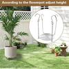 Adjustable Planter Insert for Tall Large Pots 3–10.3" Pot Riser with Chains And Hooks Stainless Steel Hanging Pot Filler for Indoor Outdoor Wedding