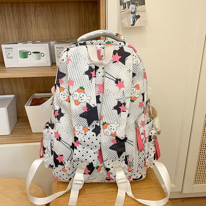 Studentský školní batoh s hvězdným potiskem Dámský batoh s velkou kapacitou