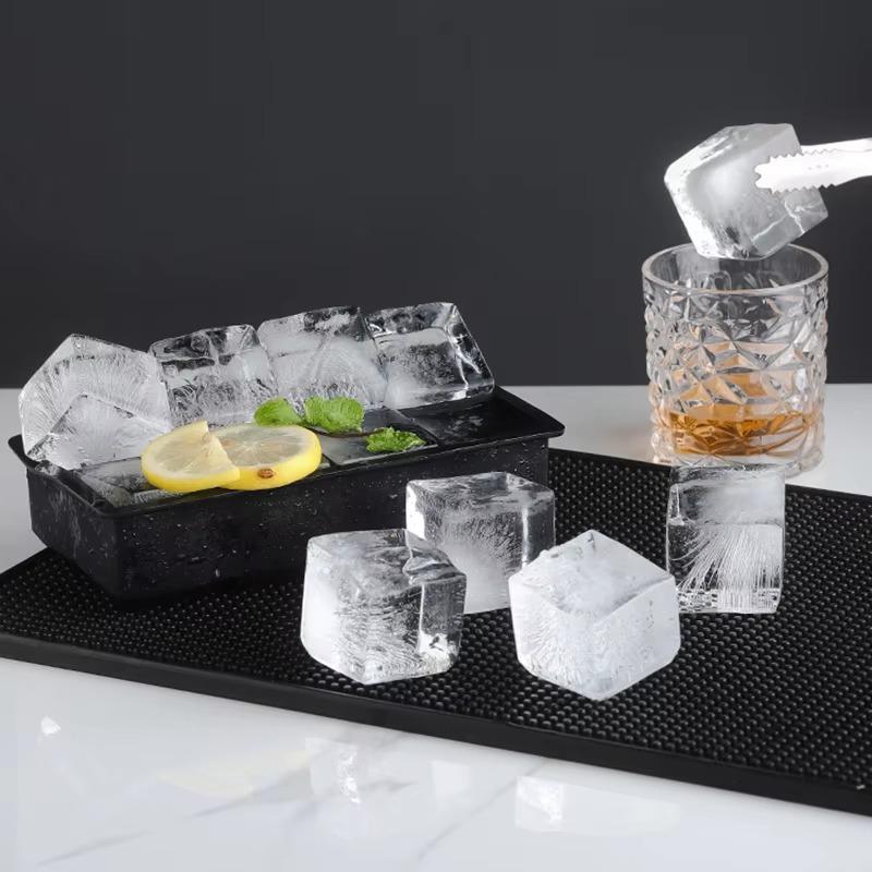 1-3PCS Silicone Ice Mold Tray for Whiskey Cocktails Wine Soup Ice Cream BPA Free Easy Release Reusable Freezer Kitchen Gadget