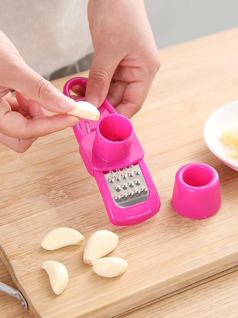 1Pc Household Multifunctional Manual Garlic Grinding Ginger Garlic Press Garlic Mash Peeling Garlic Twist Garlic Creative Kitchen Gadget