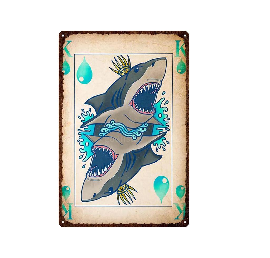 Poker Shabby Vintage Posters Music Piano Guitar Metal Plate Tin Sign Different Style Wall Decor Iron Painting Poker Decor Art