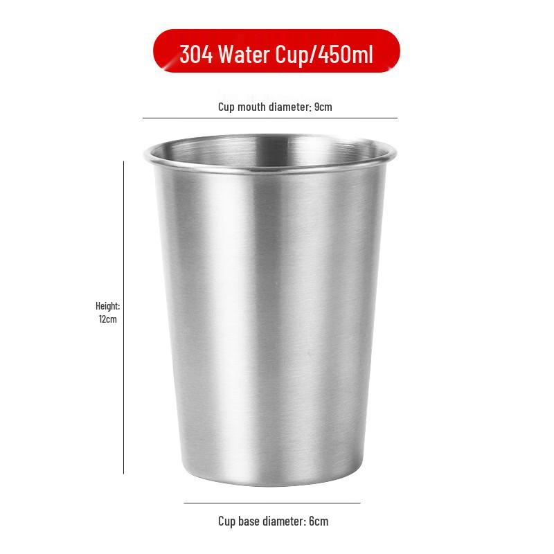 Shengye 304 Stainless Steel Single Wall Water Cup
